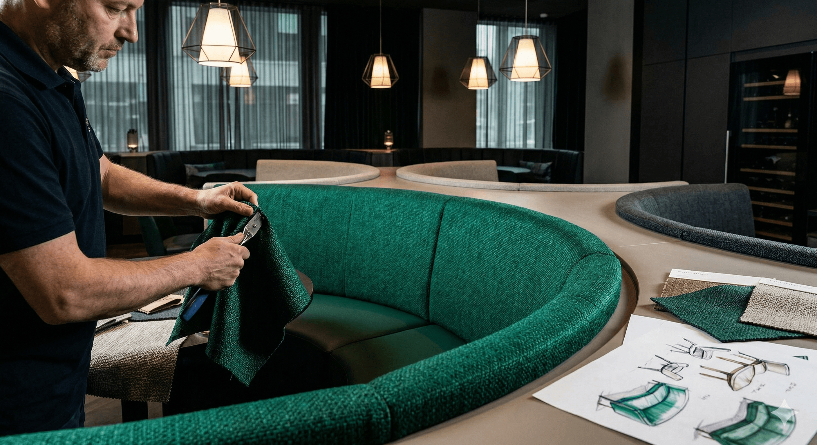 Retapissage de Tapisserie Ignifuge